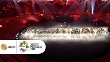 KEREN ABIS! Aksi Marching Band Sebagai Pembuka Acara Closing Ceremony Asian Games 2018