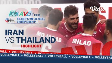 Highlights | Iran VS Thailand | Asian Senior Men's Volleyball Championship 2021