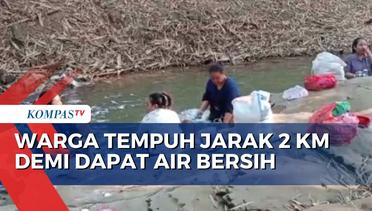 Sumur Kering, Warga Cibarusah Bekasi Kesulitan Air Bersih
