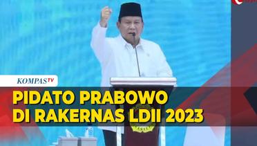 [FULL] Pidato Prabowo di Rakernas LDII 2023, Singgung Masalah Kepemimpinan