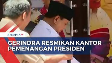 Ketua Umum Gerindra Prabowo Subianto Resmikan Kantor Pemenangan Presiden Partai Gerindra