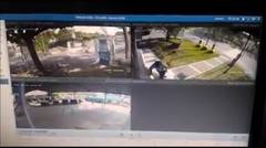 rekaman CCTV detik detik truk rem blong