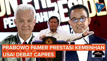 Dapat Nilai Rendah dari Anies-Ganjar, Prabowo Beberkan Prestasi Kemenhan