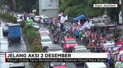 Ribuan Peserta Longmarch Aksi 212 Tiba di Masjid Raya Bogor