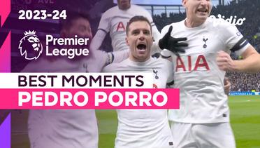 Aksi Pedro Porro | Tottenham vs Aston Villa | Premier League 2023/24