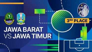 3rd Place: Jawa Barat vs Jawa Timur - Full Match | Piala Soeratin U-13