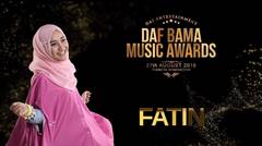 Fatin Shidqia Lubis live on stage at the Daf Bama Music Awards 2016.