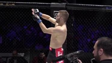 What a KO! Vadim Kutsyi knocks out Ismail Naurdiev in the BRAVE CF Cage.