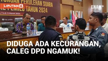 Caleg DPD Aceh Ngamuk saat Rapat Pleno