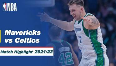 Match Highlight | Dallas Mavericks vs Boston  Celtics | NBA Regular Season 2021/22
