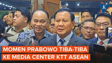 Prabowo Mendadak "Blusukan" ke Media Center KTT ASEAN, Ada Apa?