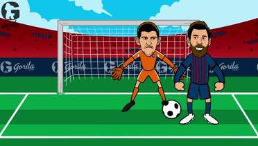 Messi vs Courtois