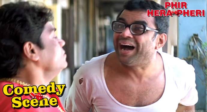 Johnny Lever & Paresh Rawal Funny Argument- Comedy Scene | Phir Hera Pheri  | Hindi Film Full Movie | Vidio