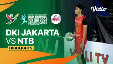 Putra: DKI Jakarta vs Nusa Tenggara Barat - Highlights | Babak Kualifikasi PON XXI Bola Voli