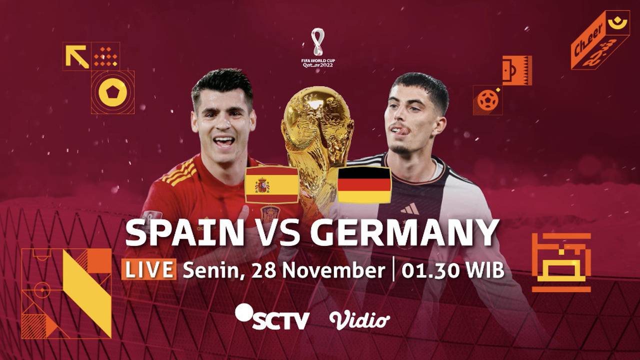 Saksikan duel antara Spain vs Germany, Senin 28 November 2022, 01.30