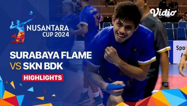 Putra: Surabaya Flame vs SKN BDK Volleyball Club - Highlights | Nusantara Cup 2024