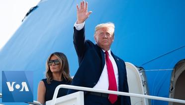 President Trump and Melania Trump at Joint Base Andrews En Route to Ohio and Texas