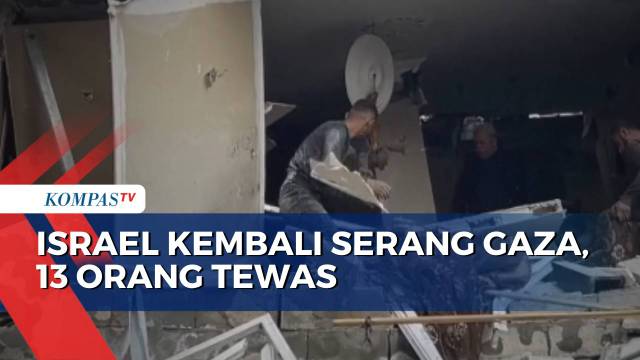 Serangan Israel di Gaza Tewaskan 13 Orang Termasuk Anak-Anak