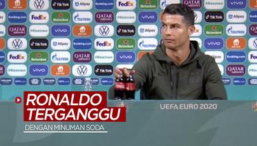 Bintang Timnas Portugal, Cristiano Ronaldo Terganggu dengan 2 Botol Minuman Soda