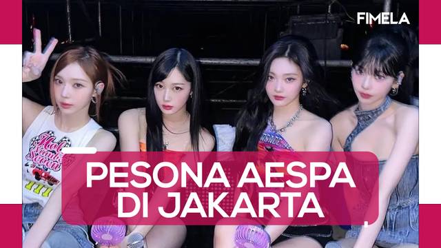 Temui Penggemar di Jakarta, Girl Group Aespa Tampil Mempesona saat SMTOWN Live 2023