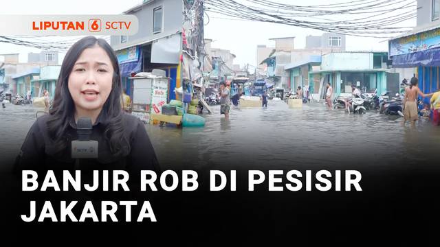 Banjir Rob di Pesisir Utara Jakarta, Jalan sampai Permukiman Kembali Terendam | Liputan 6