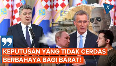 Presiden Kroasia Sebut Tank Dari Barat Justru Memperpanjang Perang