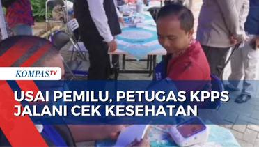 Usai Pemilu 2024, Petugas KPPS di Tangerang Cek Kesehatan