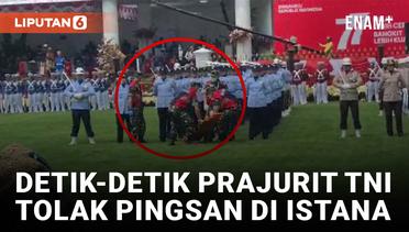 Salut! Prajurit Wanita TNI AU Tolak Pingsan saat Upacara di Istana