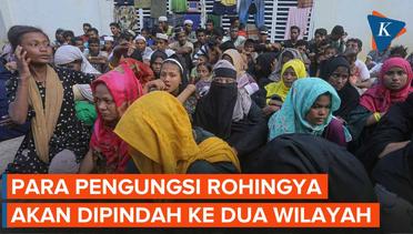 137 Pengungsi Rohingya Bertahan di Halaman Parkir Gedung Serbaguna Aceh, Polisi Berjaga Agar Tak Kab