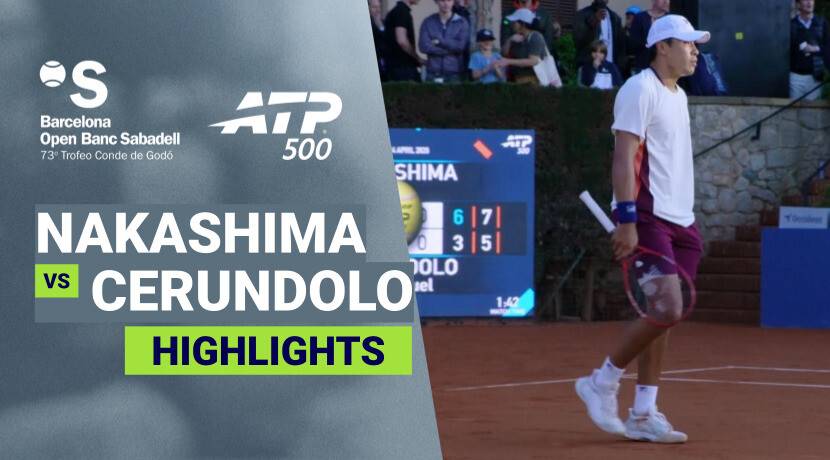 Brandon Nakashima vs Juan Manuel Cerundolo - Round 1 (Pista Andres Gimeno) | ATP 500: Barcelona Open Banc Sabadell 2026