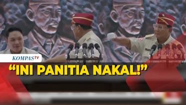 Momen Prabowo Dapat Gelas Kosong Saat Pidato, Sebut Panitia Nakal!
