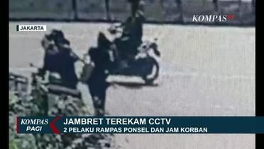Rekaman CCTV Detik-detik Penjambretan di Jalan Sudirman