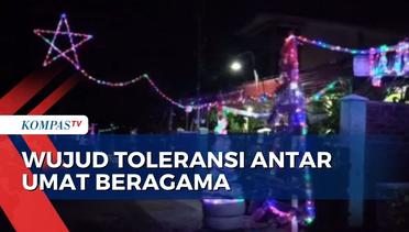 Ramaikan Suasana Natal, Umat Muslim di Kabupaten Sikka Ikut Pasang Pohon Natal di Sekitar Rumah