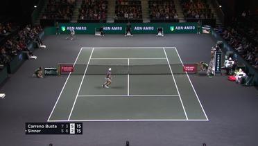 Match Highlight | Pablo Carreno Busta 2 vs 1 Jannik Sinner | ABN AMRO World Tennis Tournament 2020