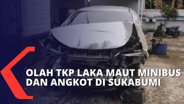 Polres Sukabumi Olah TKP Kecelakaan Maut Minibus dan Angkot yang Tewaskan 3 Orang