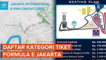 Bisa Dibeli Mulai 1 Mei, Berikut Daftar Harga Tiket Nonton Formula E Jakarta
