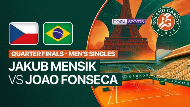 Jakub Mensik vs Joao Fonseca - Full Match | Roland Garros 2026