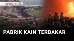 Pabrik Kain di Kabupaten Bandung Terbakar