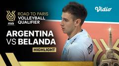 Argentina vs Belanda - Highlights | Men's FIVB Road to Paris Volleyball Qualifier