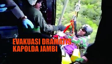 Evakuasi Dramatis Kapolda Jambi, TNI Berputar Cepat Ditarik Helikopter