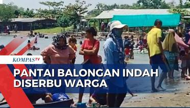 Libur Imlek, Pantai Balongan Indah di Kabupaten Indramayu Diserbu Warga!