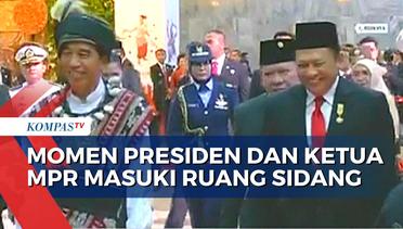Detik-Detik Presiden Jokowi dan BambangSoesatyo Memasuki Ruang SidangTahunanMPR