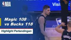 NBA I Cuplikan Pertandingan :  Bucks 118 vs Magic 108