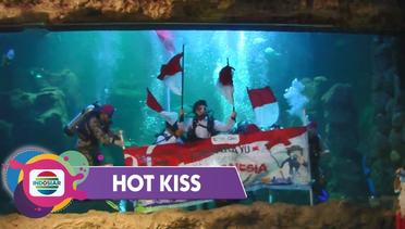 HOT KISS - LUAR BIASA!!! Aaliya Massaid Kibarkan Sang Pusaka Di Aquarium Terbesar Di Indonesia