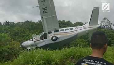 Pesawat Caravan Tergelincir di Mamberamo