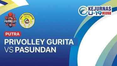 Putra: Privolley Gurita Kaur vs Pasundan - Full Match | Kejurnas Bola Voli Antarklub U-19 2025
